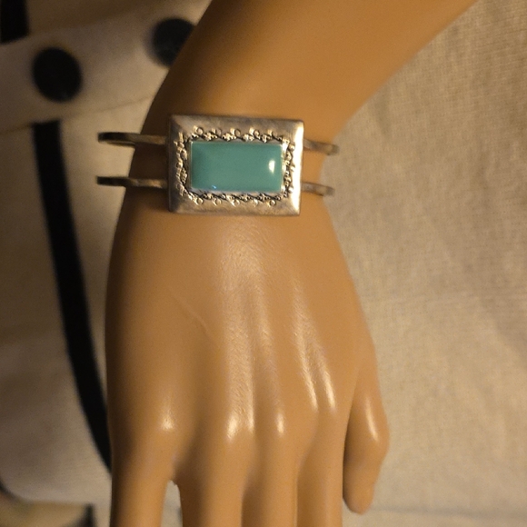 Jewelry - Silver and Turquoise Bracelet